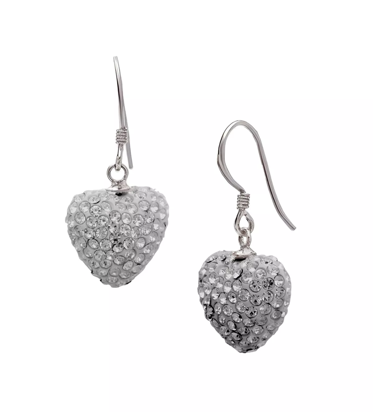 Pendientes de plata "Corazones Cuajados"