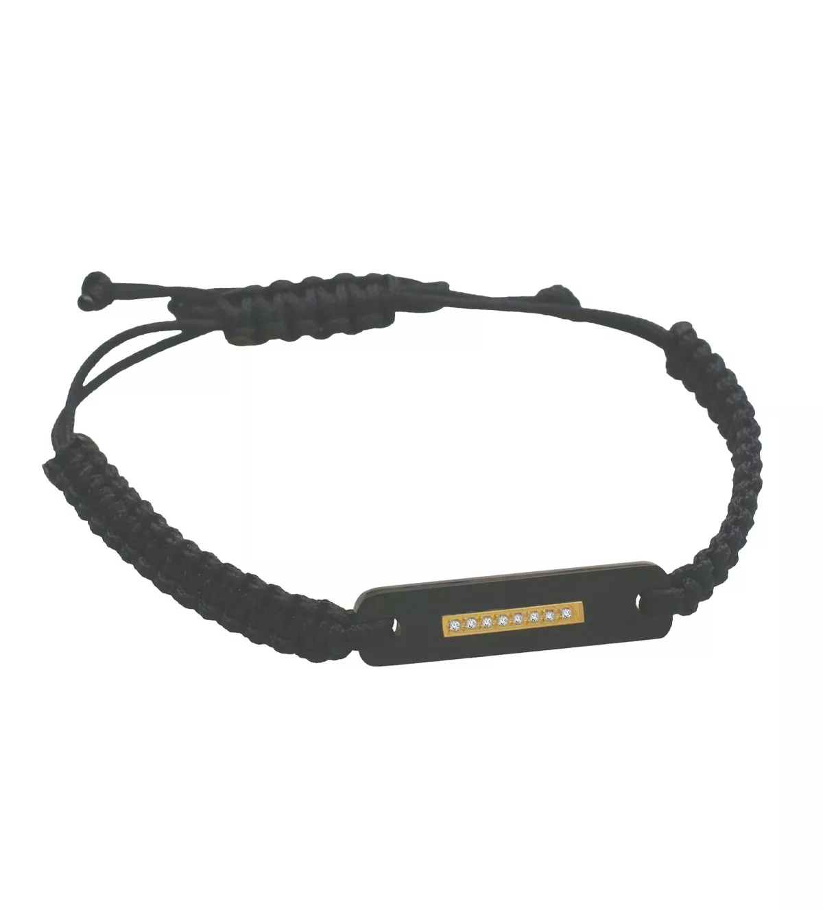 Pulsera de oro tipo macrame para hombre "8 Luces"