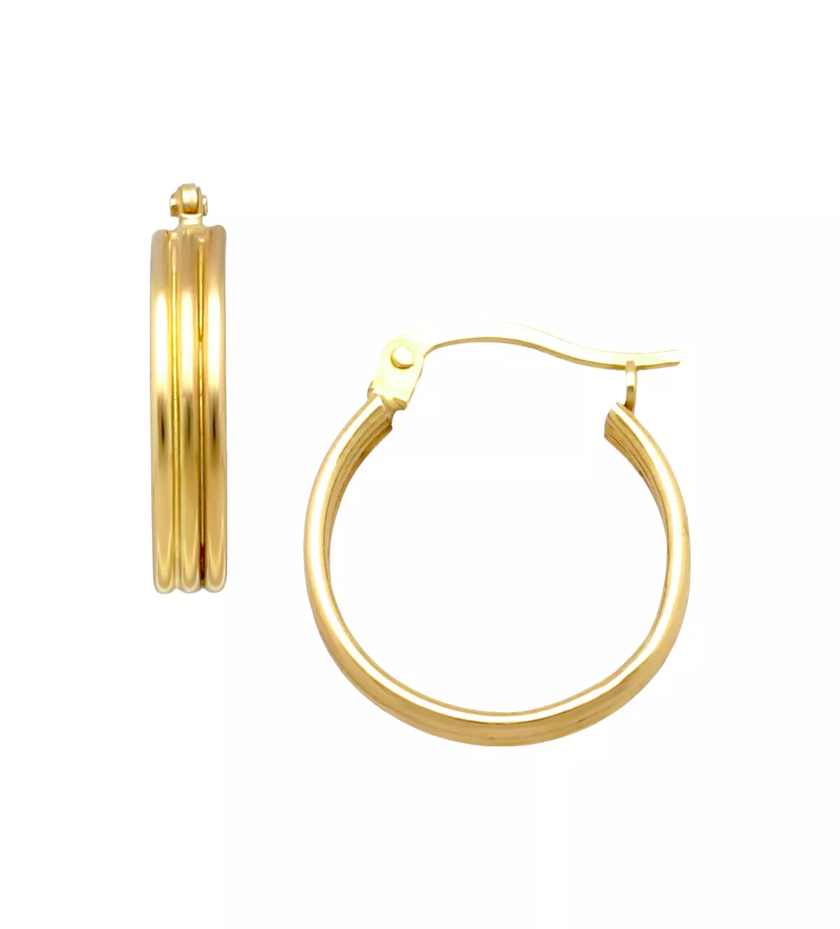 pendientes de oro amarillo 3 gallones