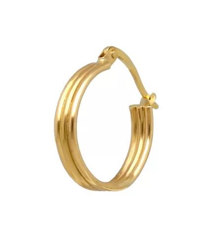 pendientes de oro amarillo 3 gallones vista oblicua