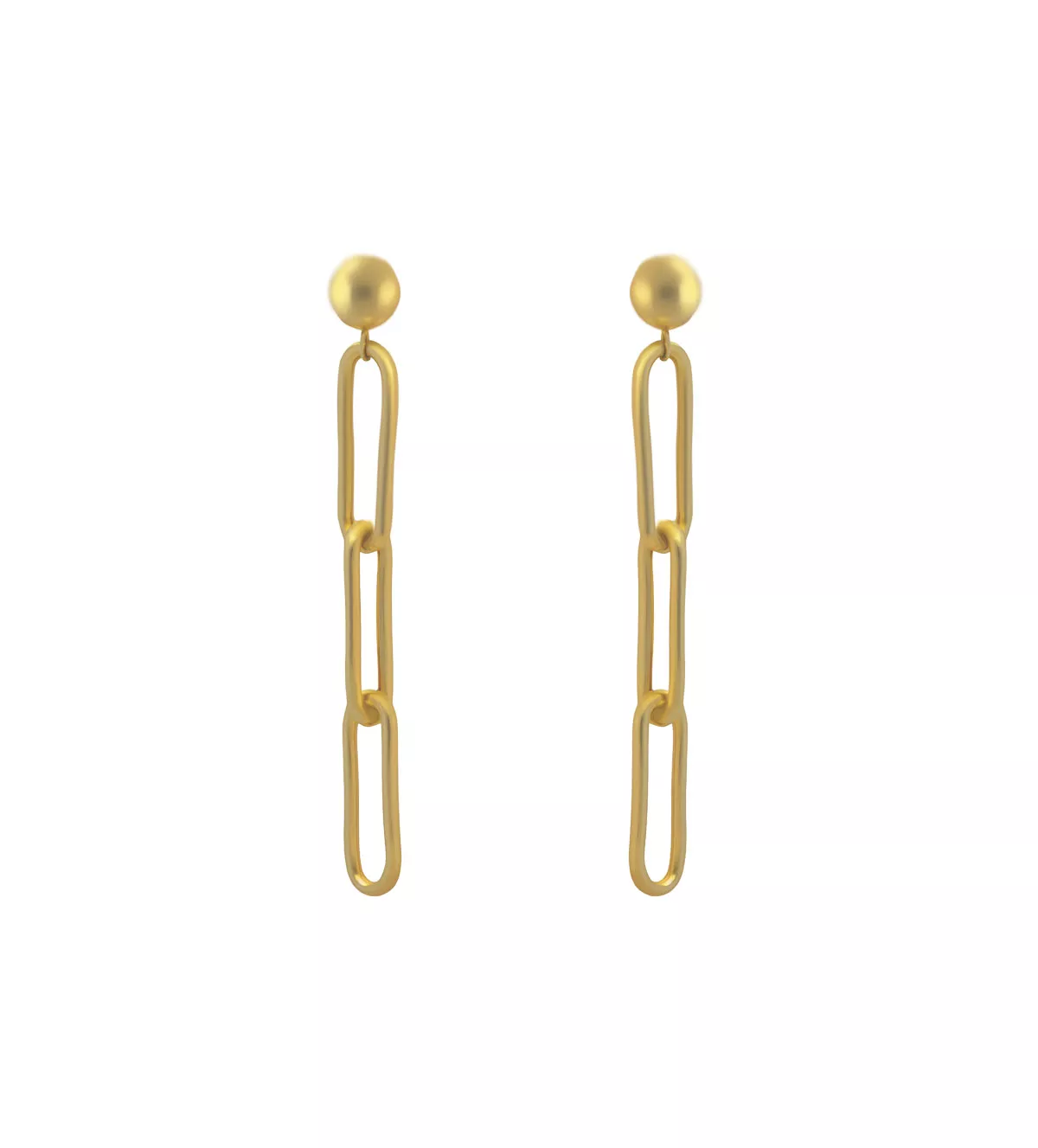 pendientes de oro largos 9 ktes trilogia dorada