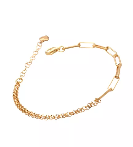 pulsera de plata chapada eternea