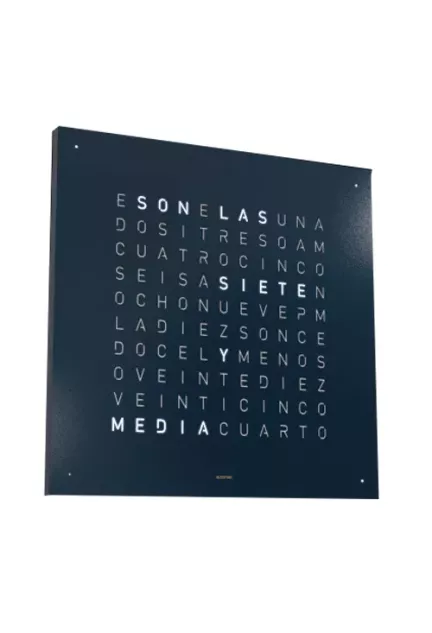 Qlocktwo Earth 45 modelo Midnight reloj de pared letras de 45x45 Cms