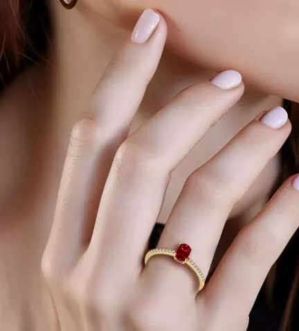 anillo de oro con rubi y diamantes 289 15014186SFR1 12 11