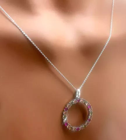 gargantilla de plata marca vapour orbita toma maniqui