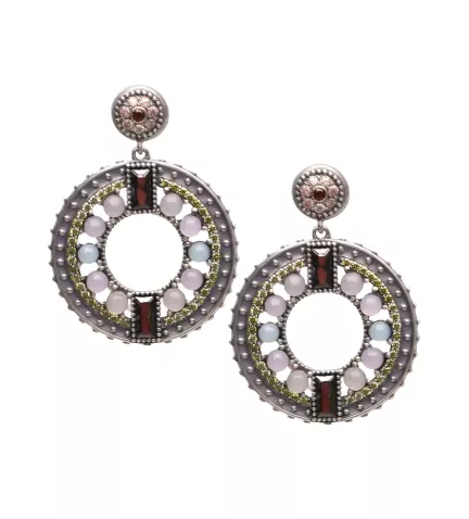 pendientes de plata envejecida Vapour Ocaso vista parrilla web