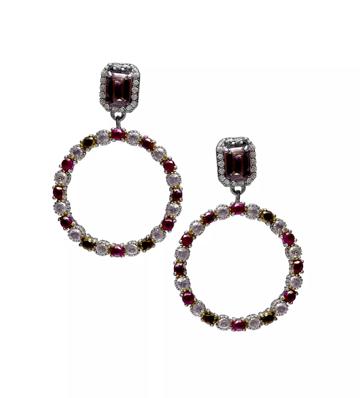 pendientes de plata marca vapour orbita