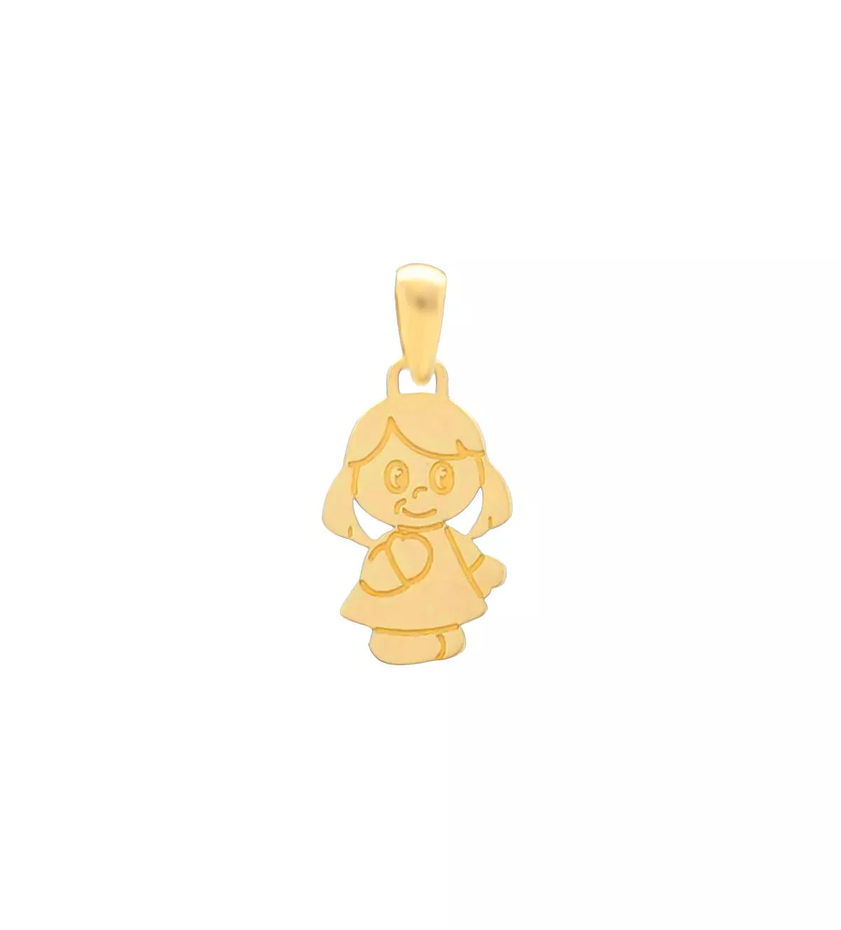 colgante de oro 9k niña