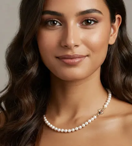 collar-de-perlas-con-mosqueton-de-rubi-y-zafiro