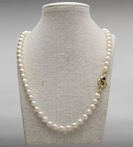 collar de perlas cultivadas con mosqueton 037 QC4206 00