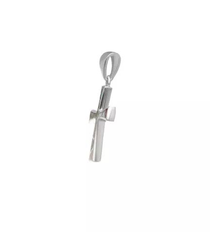 cruz de plata y nacar foto toma lateral