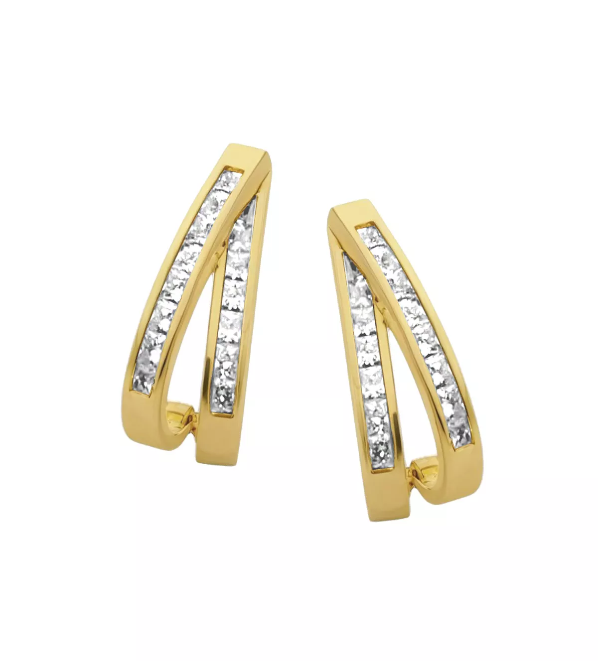 pendientes de oro con circones Union toma principal para parrilla web