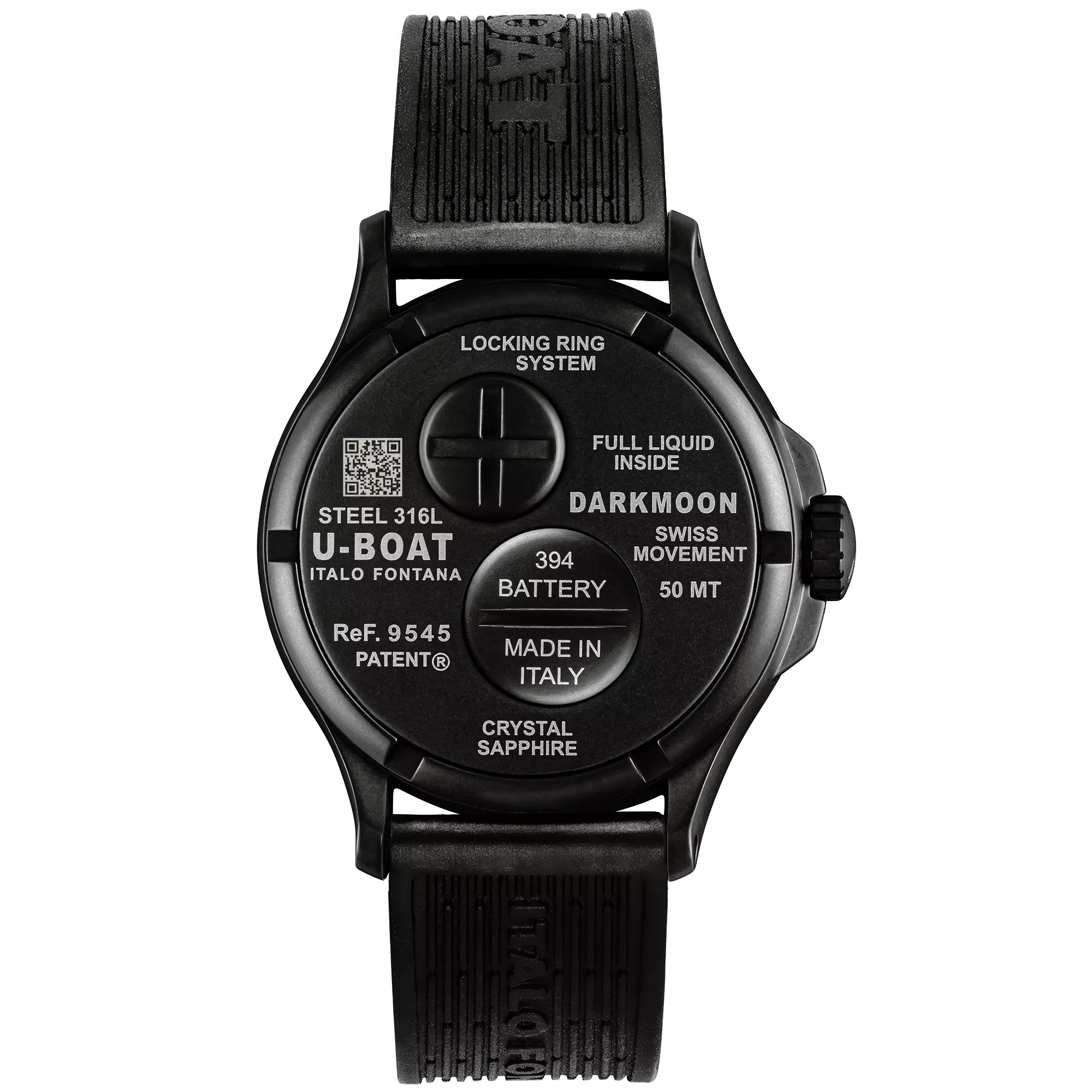 Reloj U-Boat Darkmoon Black Curved PVD 9545-3