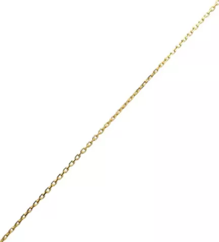 cadena de oro amarillo de 9 y18 ktes eslabones forzados