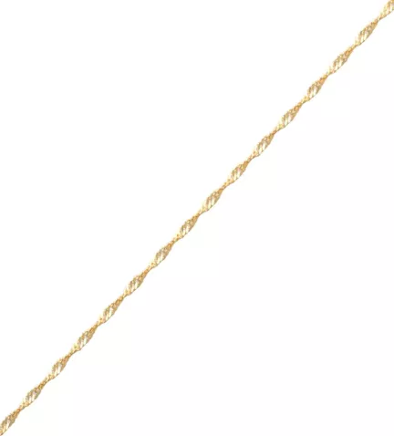 cadena de oro tipo singapur oro 9 ktes