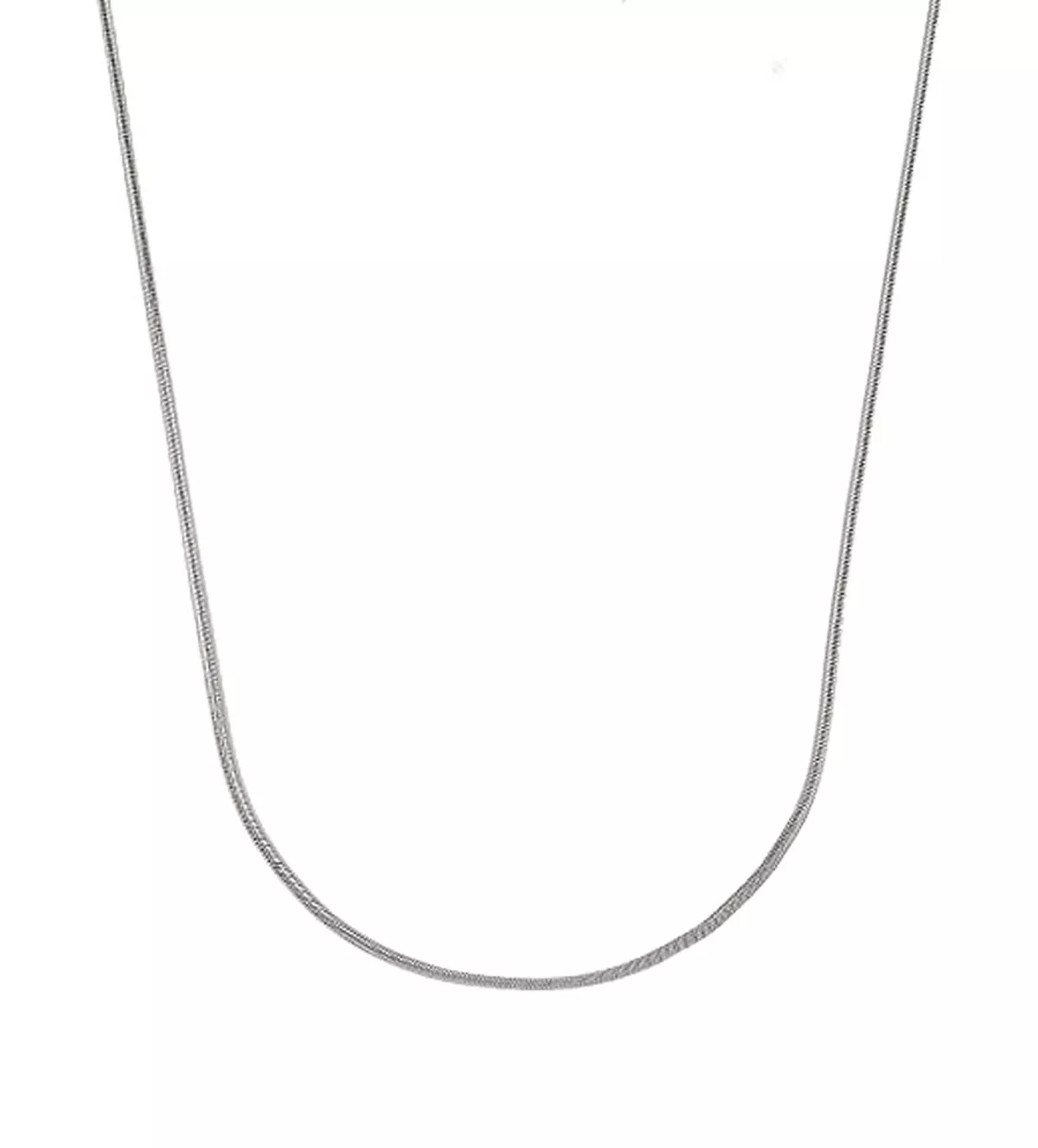 cadena de oro blanco 18 ktes toma frontal