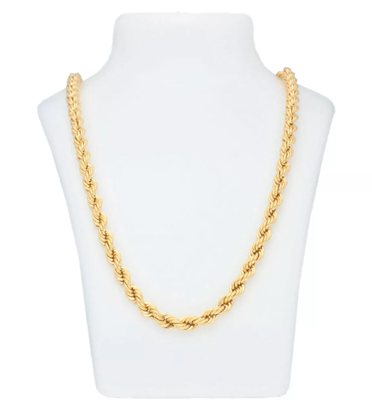 cadena de oro 18k cordon salomonico vista peto