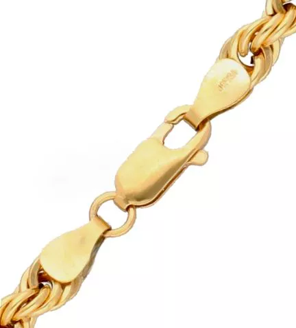 cadena de oro cordon salomonico de 5,50 mm de grueso toma detalle