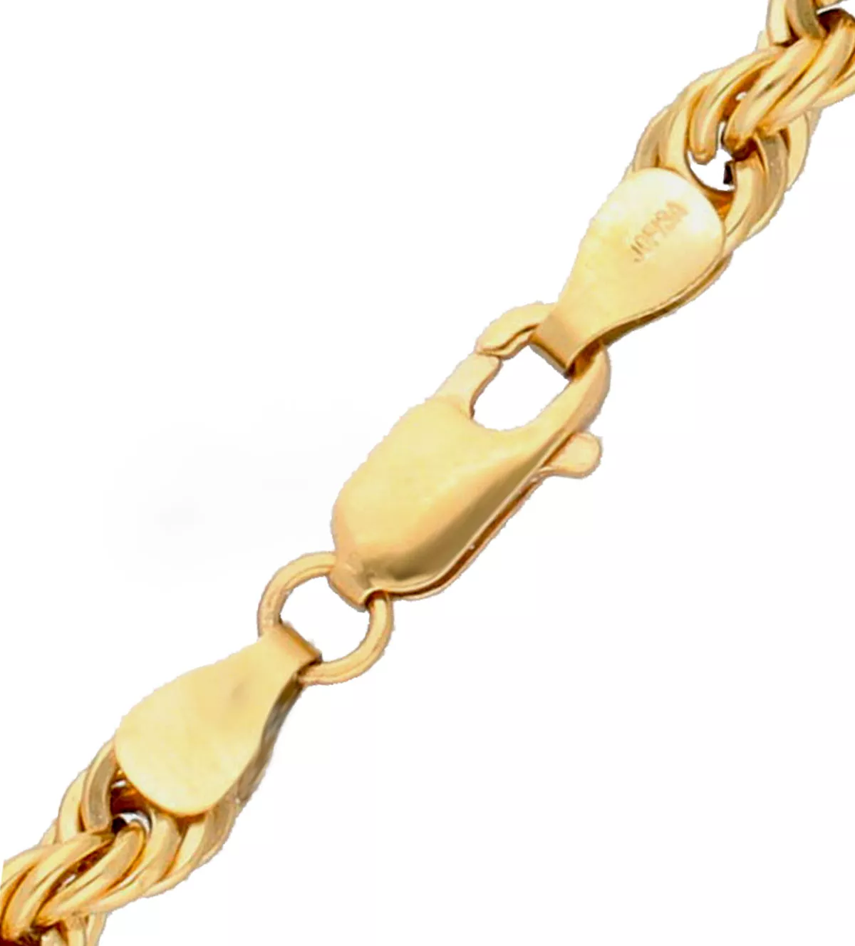 cadena de oro cordon salomonico de 5,50 mm de grueso toma detalle