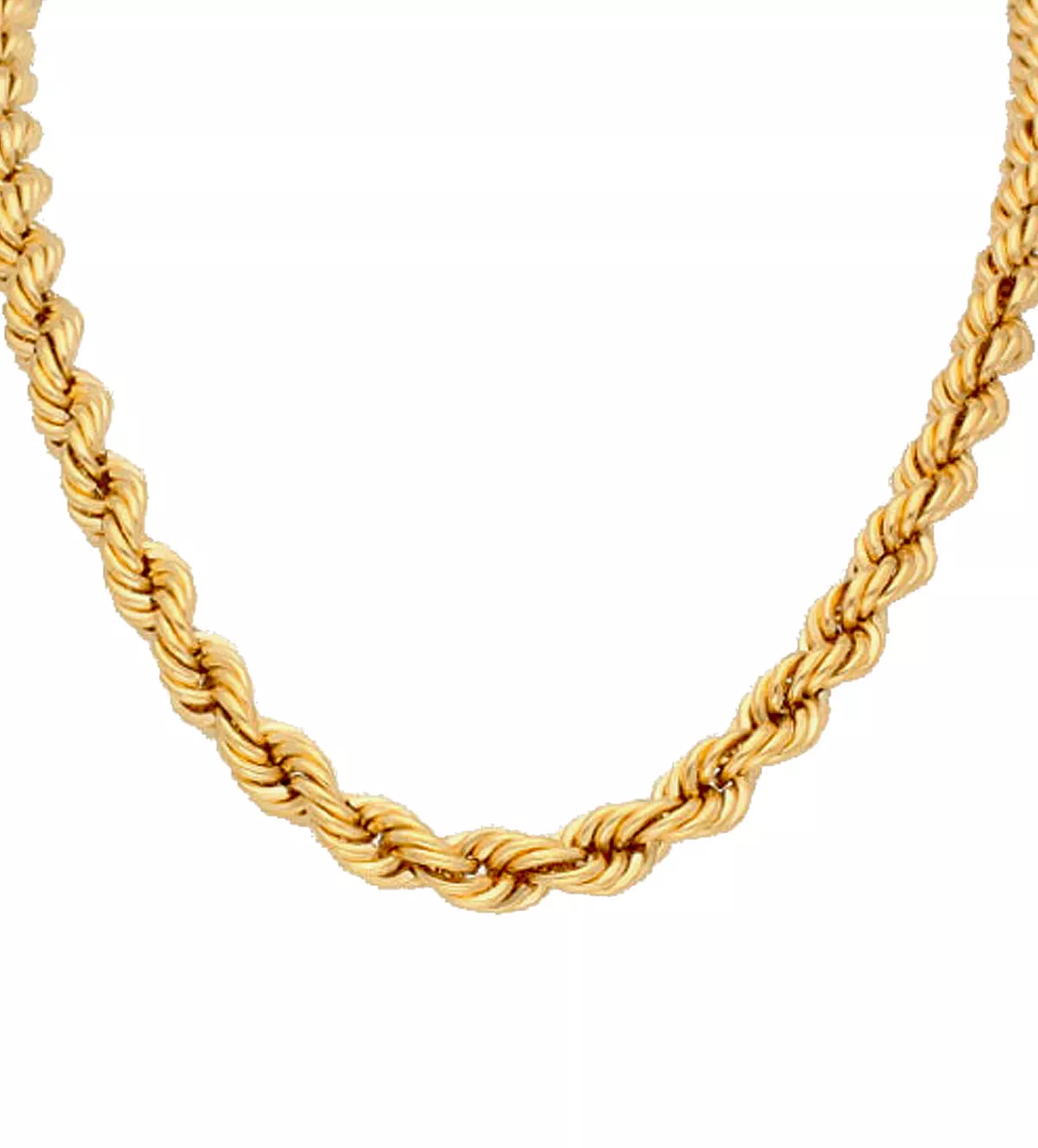 cadena de oro cordon salomonico de 5 mm de grueso toma caida