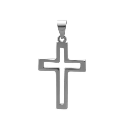 cruz de plata CALADA