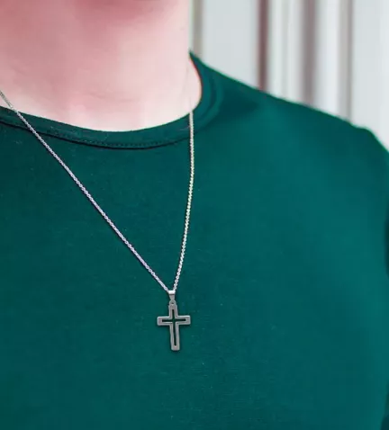 cruz de plata CALADA modelo