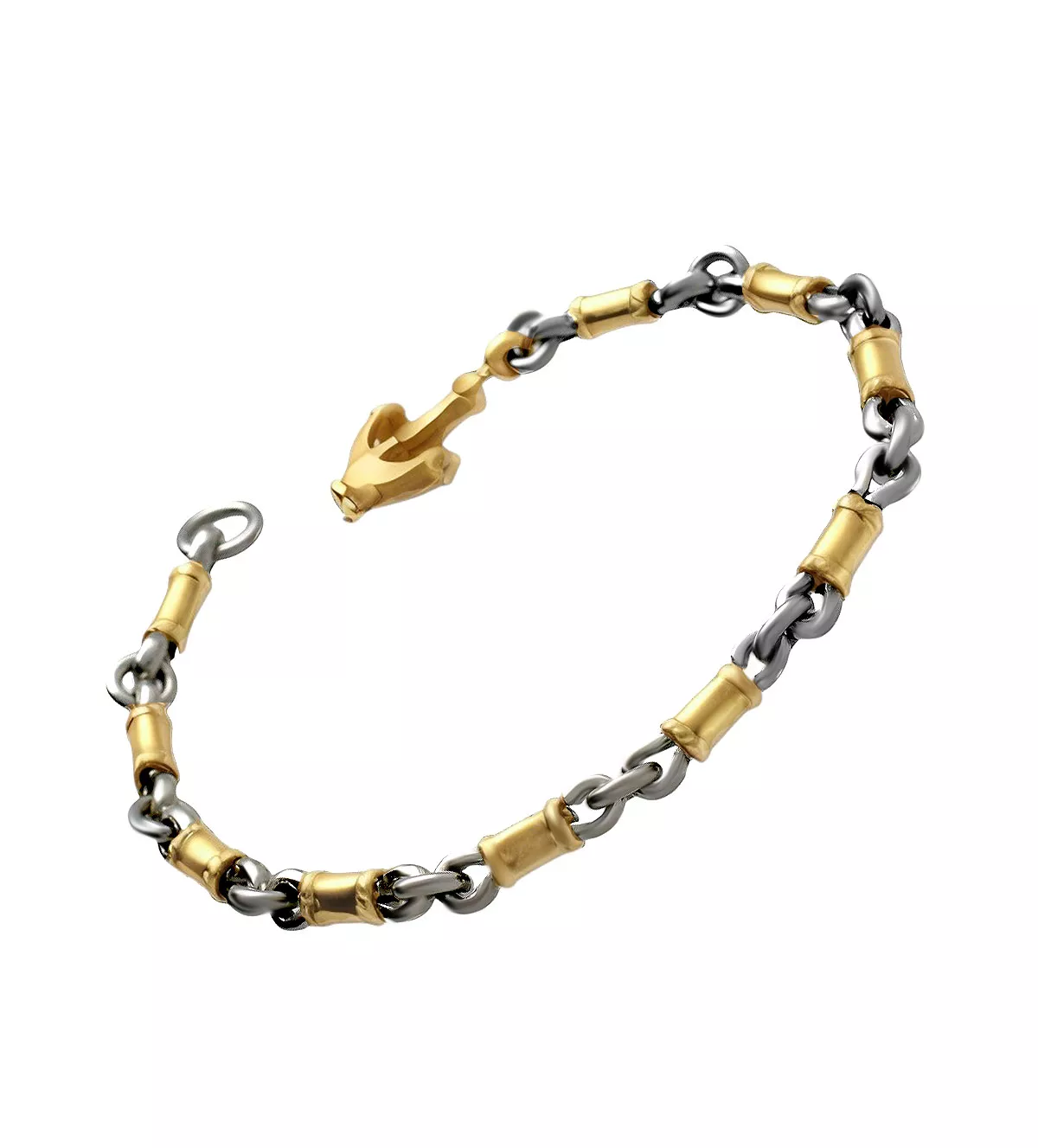 pulsera de oro y acero 142 0223 3