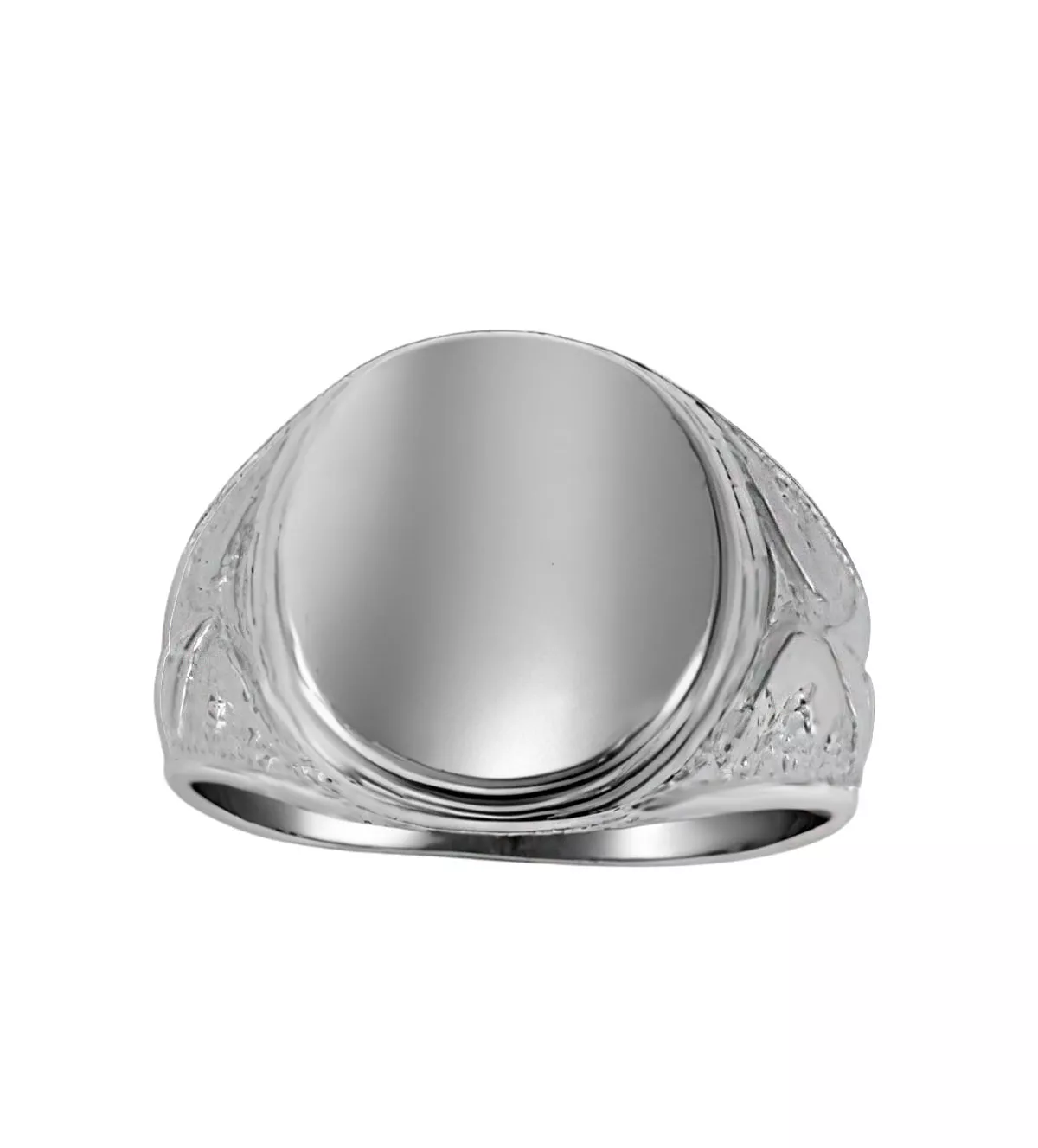 anillo de plata para hombre sello centurion vista frontal