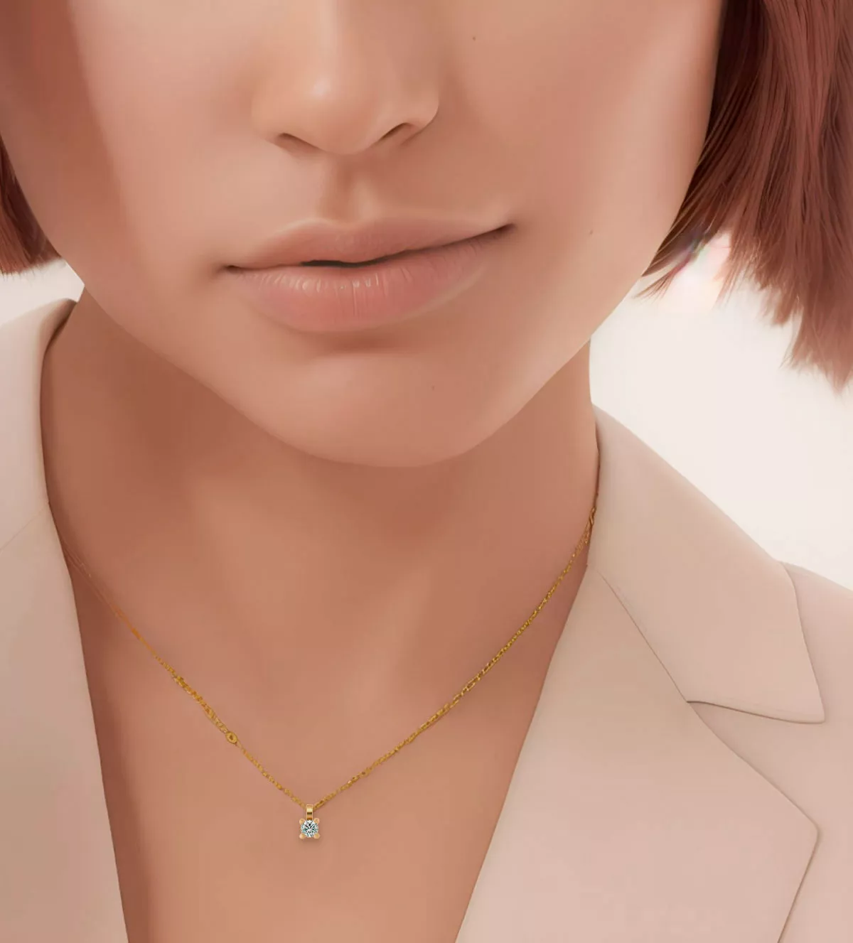 colgante de oro y brillante ERA4 modelo IA