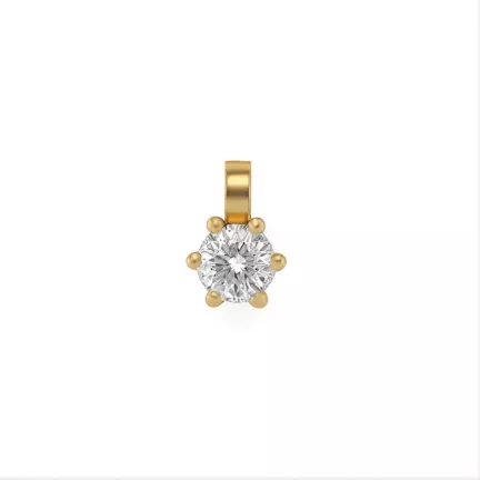 colgante de oro 18 ktes con brillante ERA6