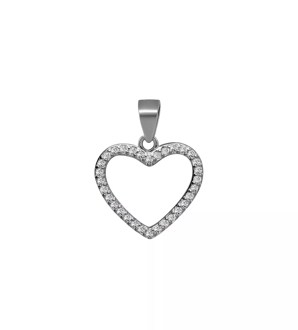 Colgante de plata corazón 240_CR