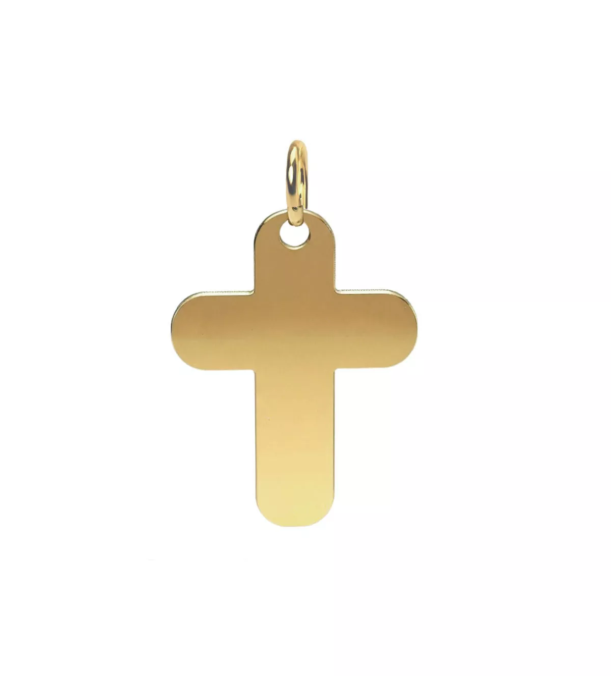 cruz de oro amarillo Redención vista frontal