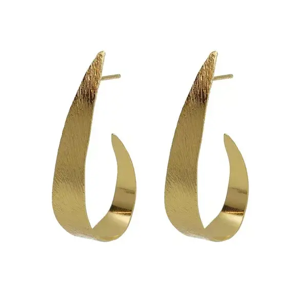 Pendientes de plata chapada en oro Victoria Cruz A5012-DT