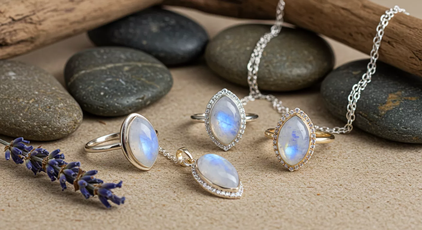 Joyas con piedras lunares Significado y estilos 20252