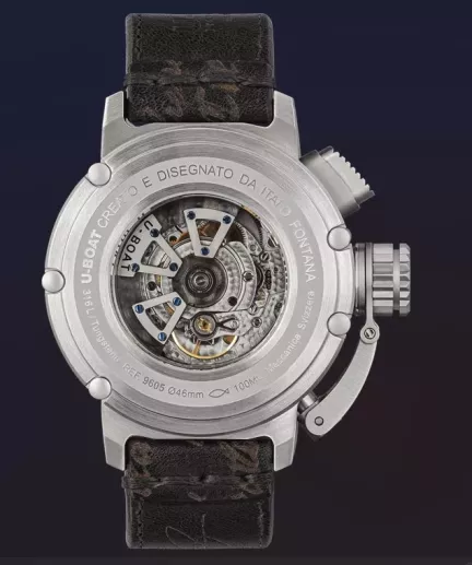 Reloj U-Boat CHIMERA 46MM SS NERO Trasera