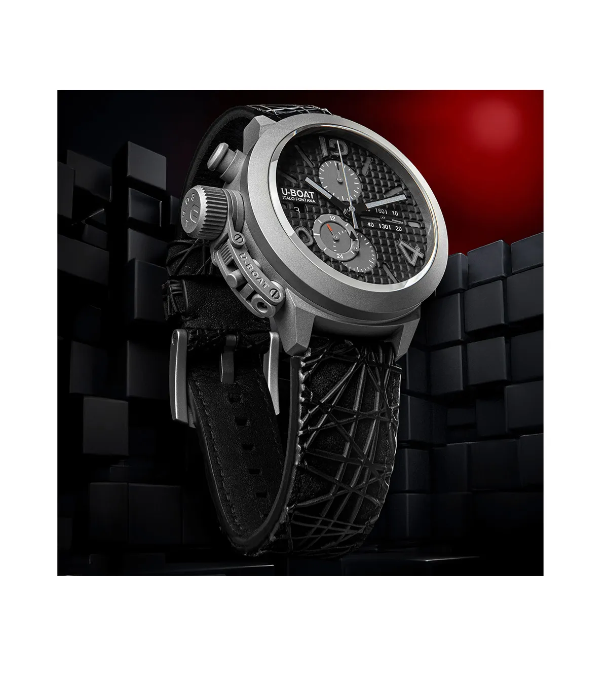 Reloj U-Boat Classico 45mm titanio negro 3004 trasera