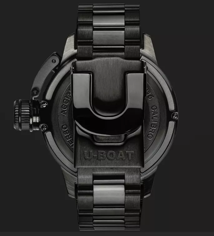 Reloj U-Boat Sommerso 46mm buceo 300 mts 9015-MT tras