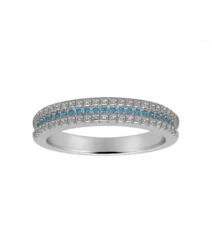 anillo de plata con piedras foto principal