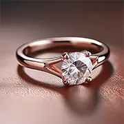 Anillos de compromiso oro rosa