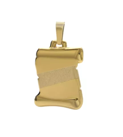 chapa de identidad de oro 036 BB 25I2