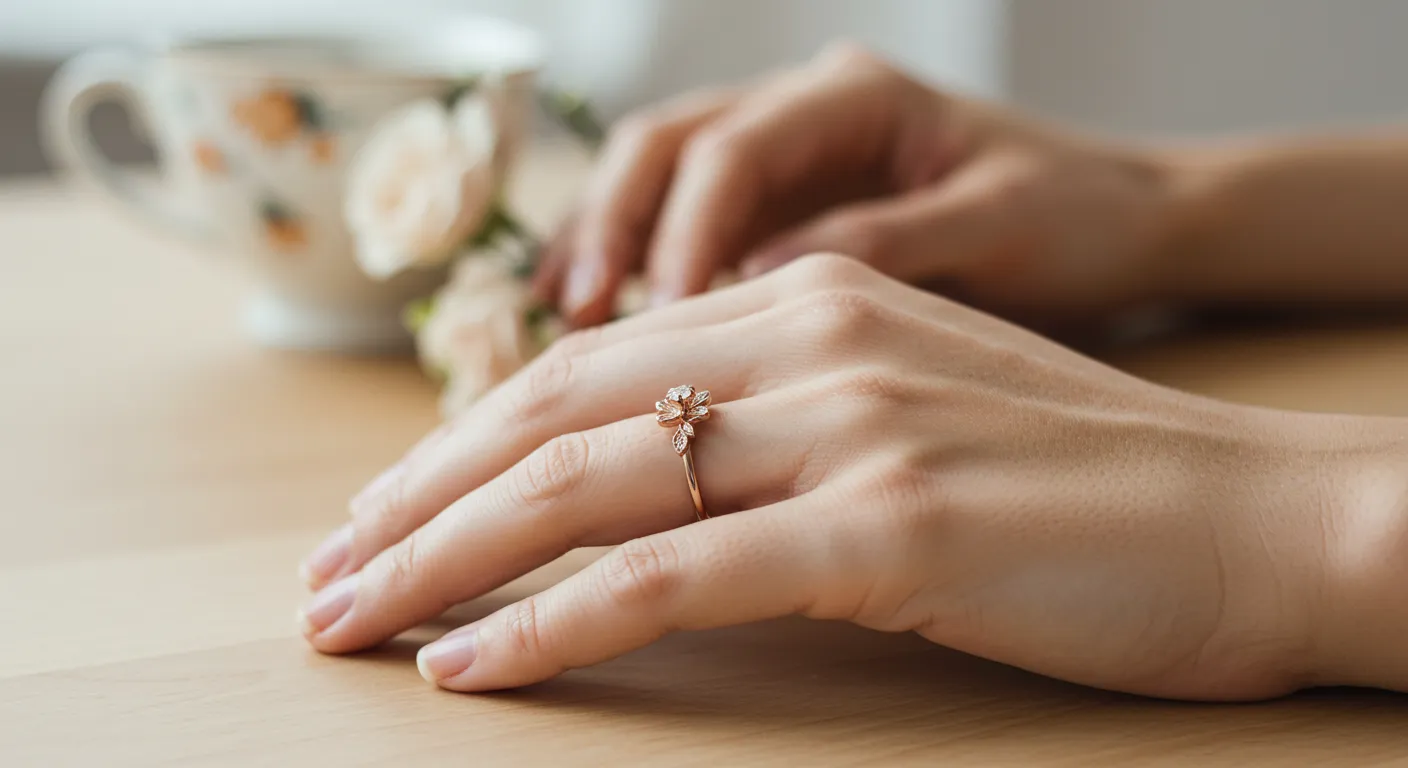 Anillos de Compromiso con Disenos Florales Naturaleza y Romance3