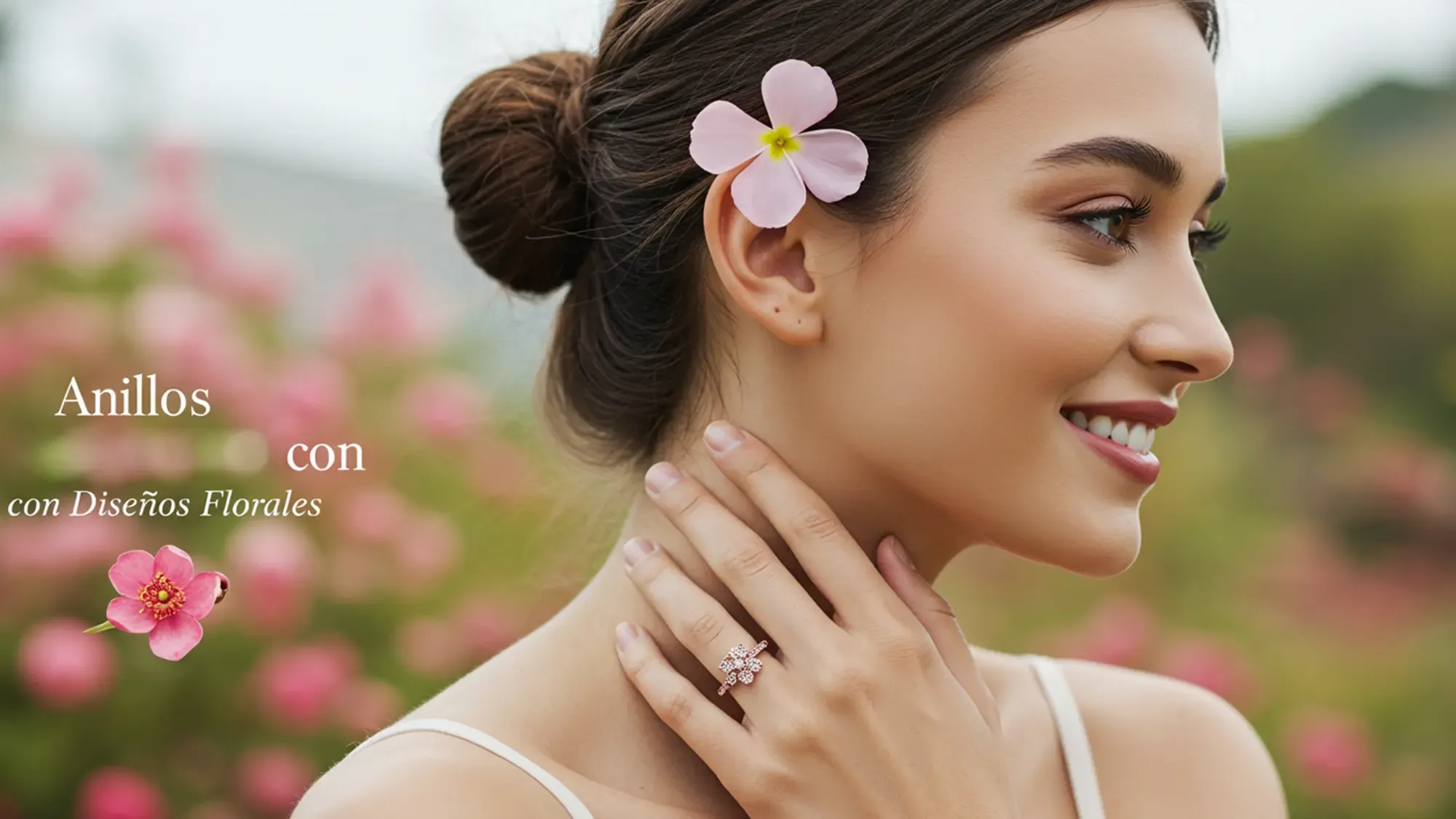 Anillos de Compromiso con Disenos Florales Naturaleza y RomanceDESTC
