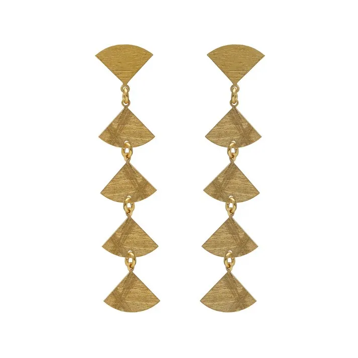 Pendientes largos triángulos en plata Noise 273_A5025-DT