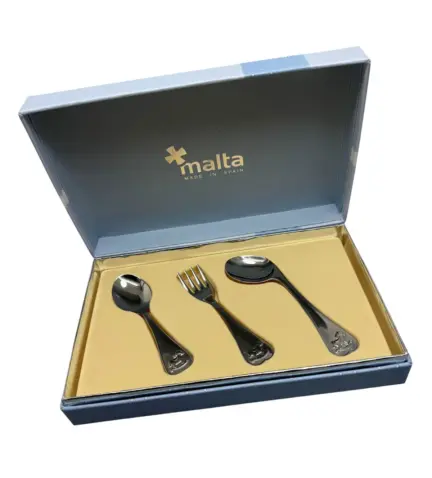 cubiertos para bebe acero