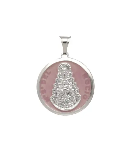 medalla-de-plata-virgen-del-rocio-esmalte-rosa-226_SE49EF