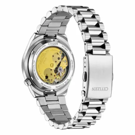 Reloj Citizen Tsuyosa automático con armis de acero NJ0200-50L tapa
