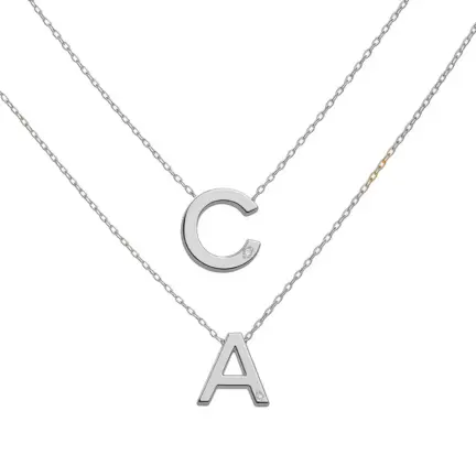 Gargantilla de oro 18k iniciales 323_4076