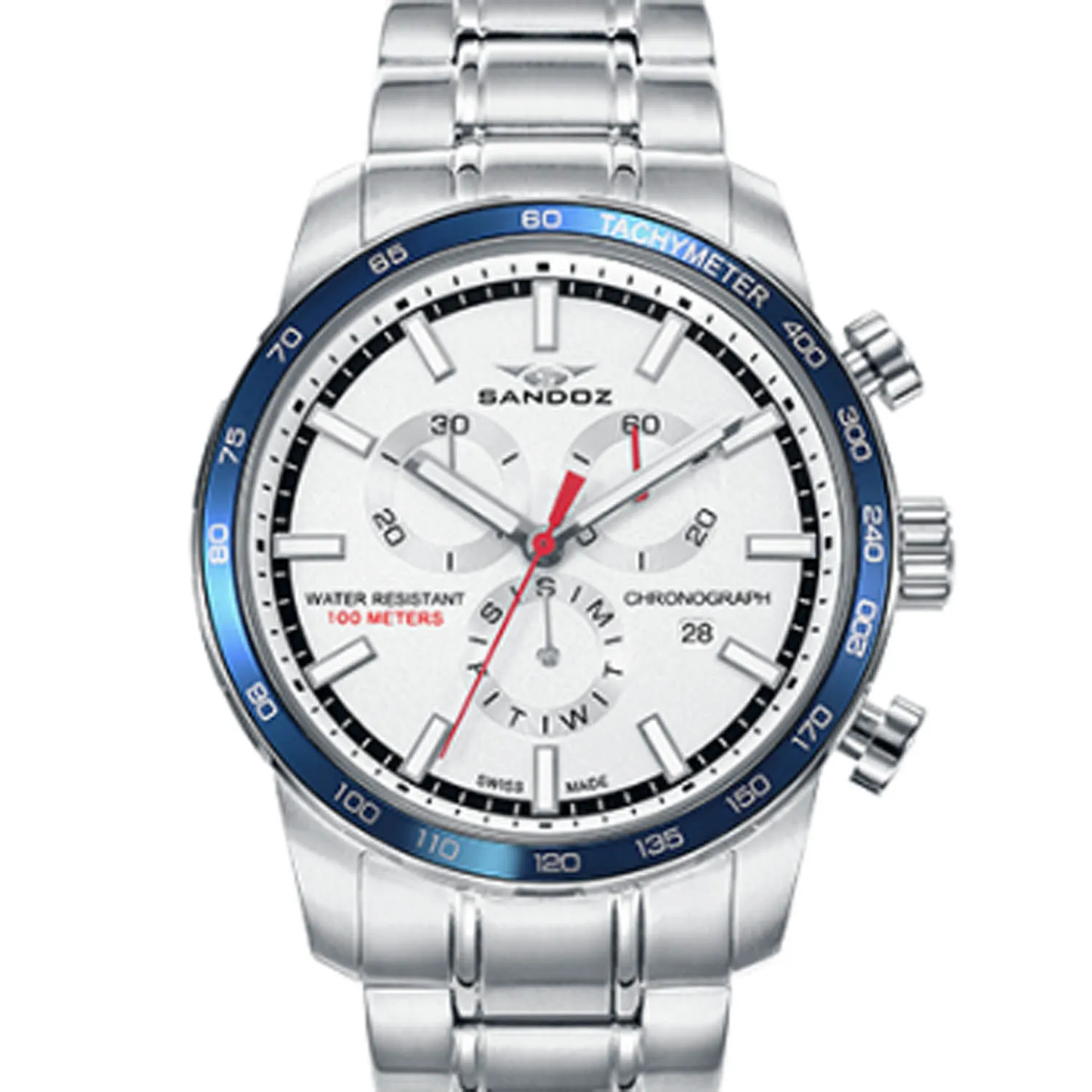 Reloj cronógrafo Sandoz Sportif acero 81461-07