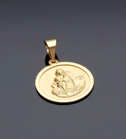 medalla-de-oro-angel-de-la-guarda-243_000-06906-A fondo negro foto sin retoque