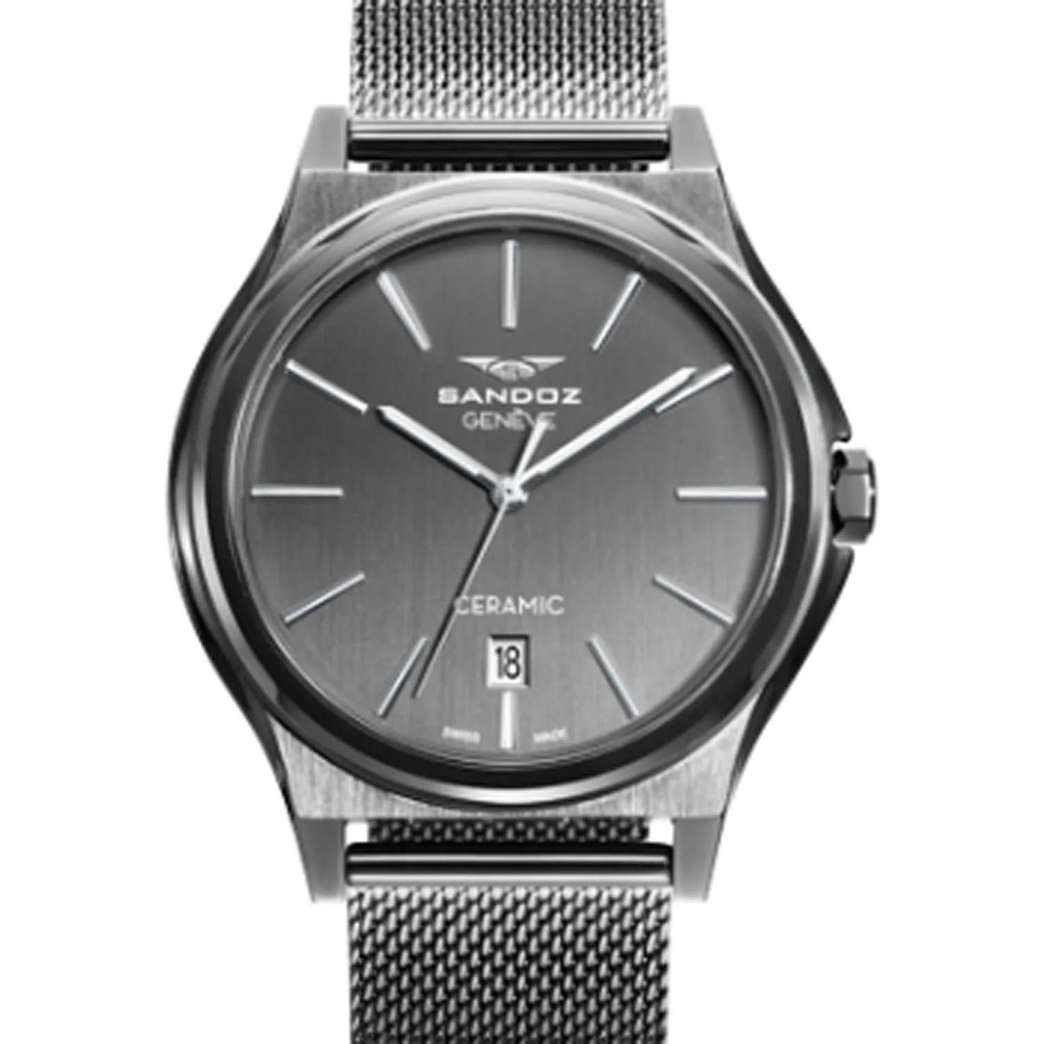 Reloj hombre Sandoz Dynamique acero pavonado 81481-57